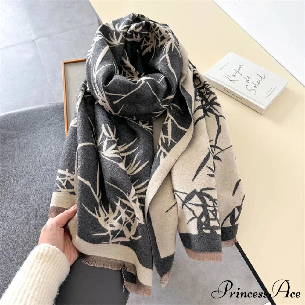 Warm Cashmere Winter Wrap Scarf - Image 6