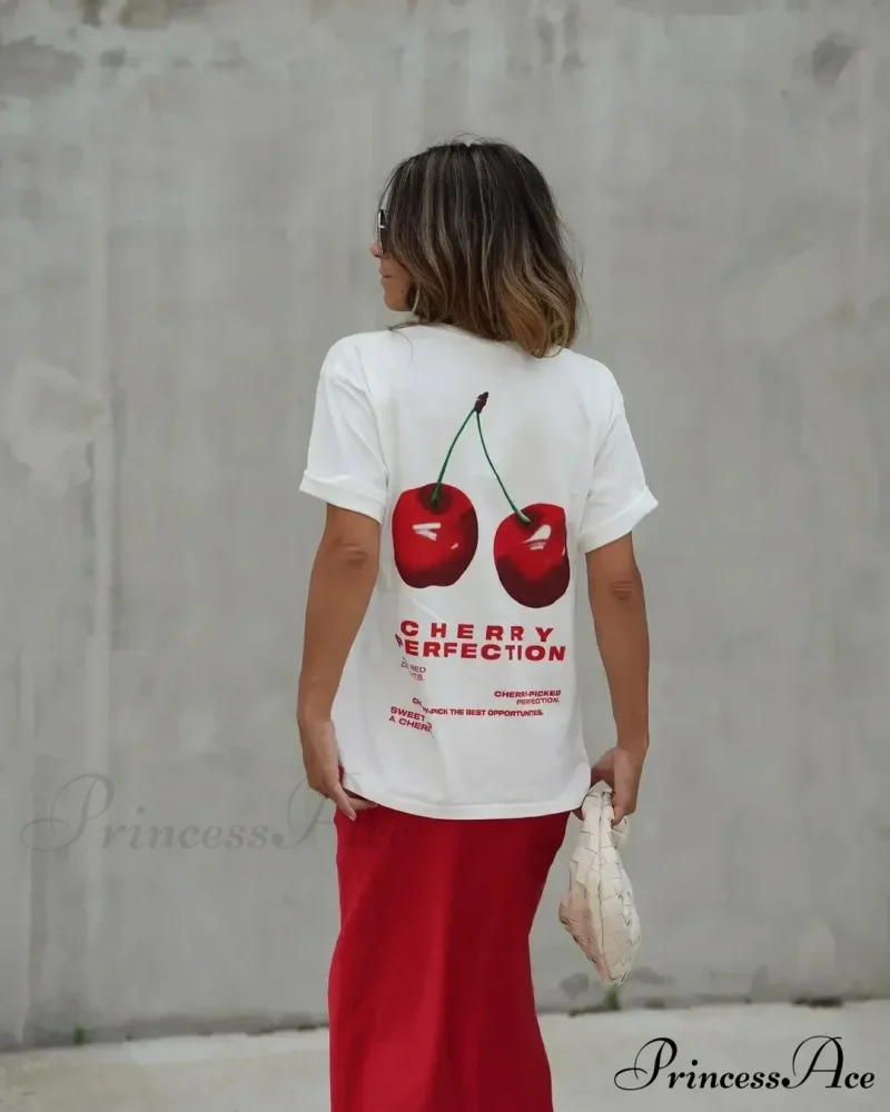 Warm Cherry Visual T-shirt - Image 2