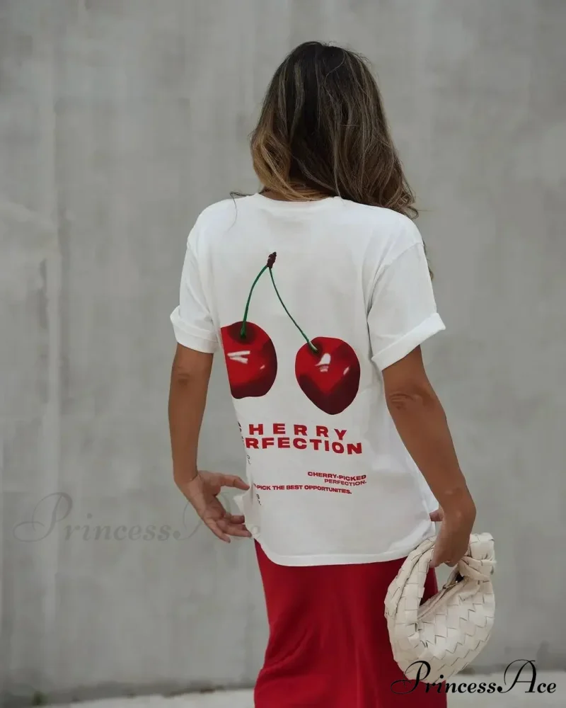 Warm Cherry Visual T-shirt - Image 3