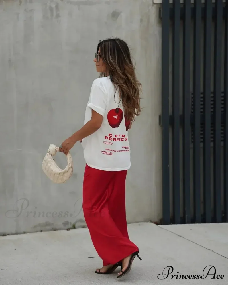 Warm Cherry Visual T-shirt - Image 5