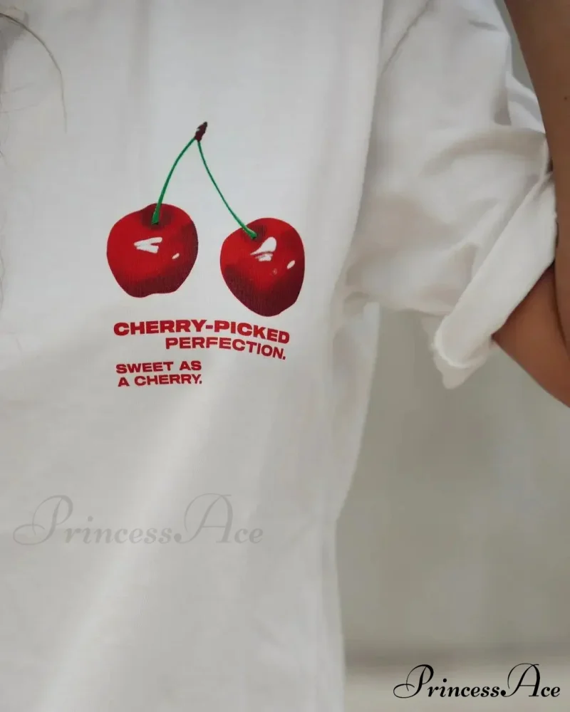Warm Cherry Visual T-shirt - Image 6