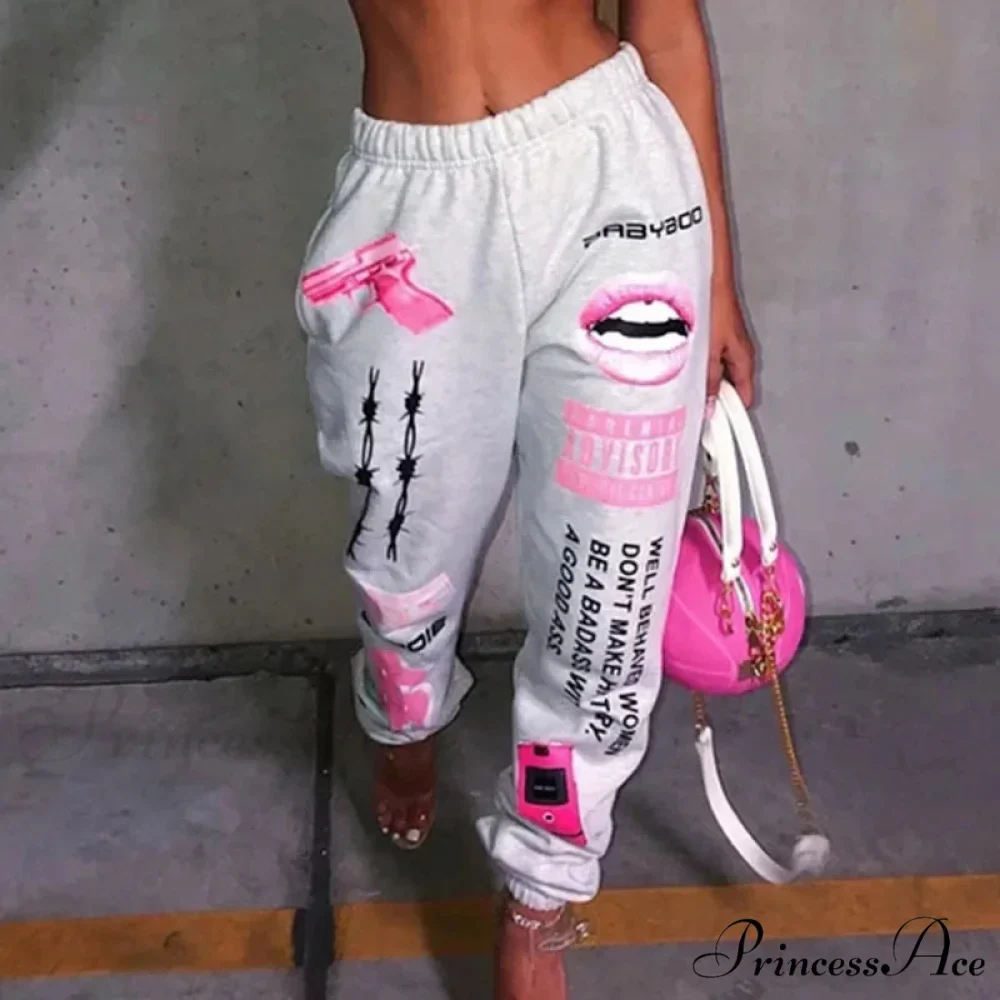 Warm Graphic Tall Waist Jogger Trousers - Image 3