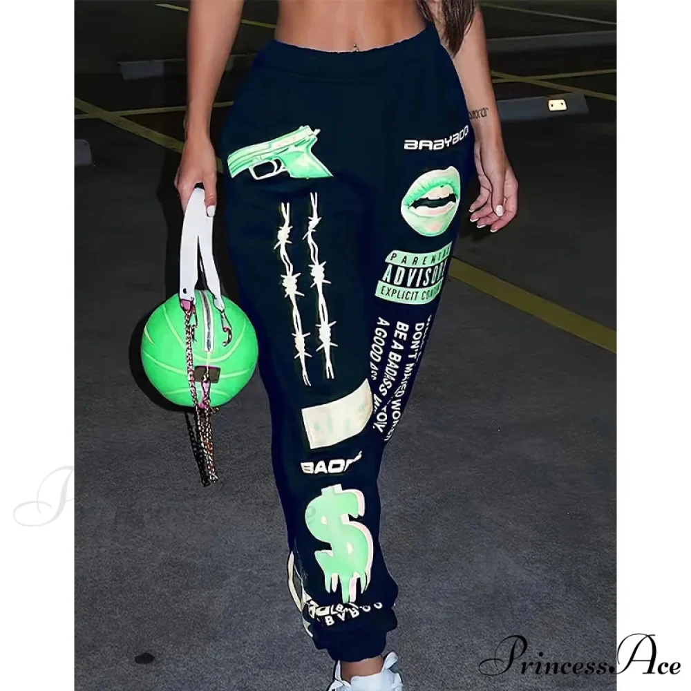 Warm Graphic Tall Waist Jogger Trousers - Image 5
