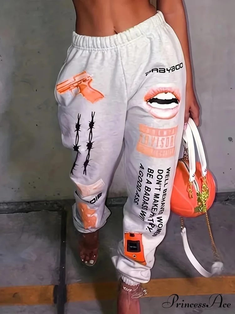 Warm Graphic Tall Waist Jogger Trousers - Image 7