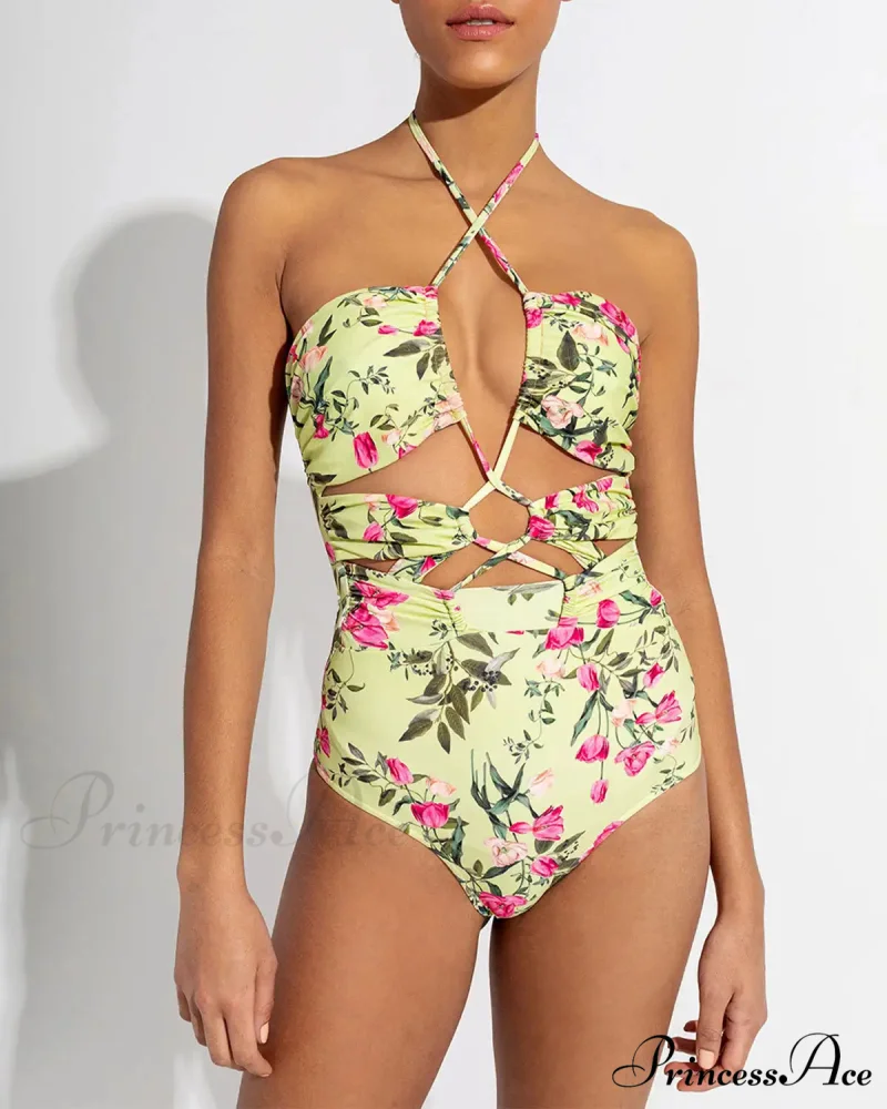 White Cut-out Sophisticated Body Hugging One Piece - Image 4