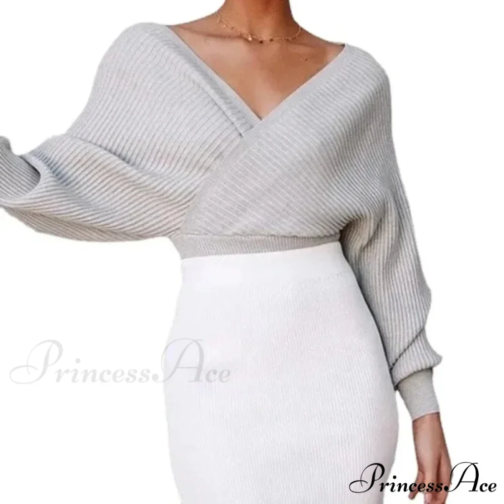 White Deep-neck Striped Jumper - Image 5