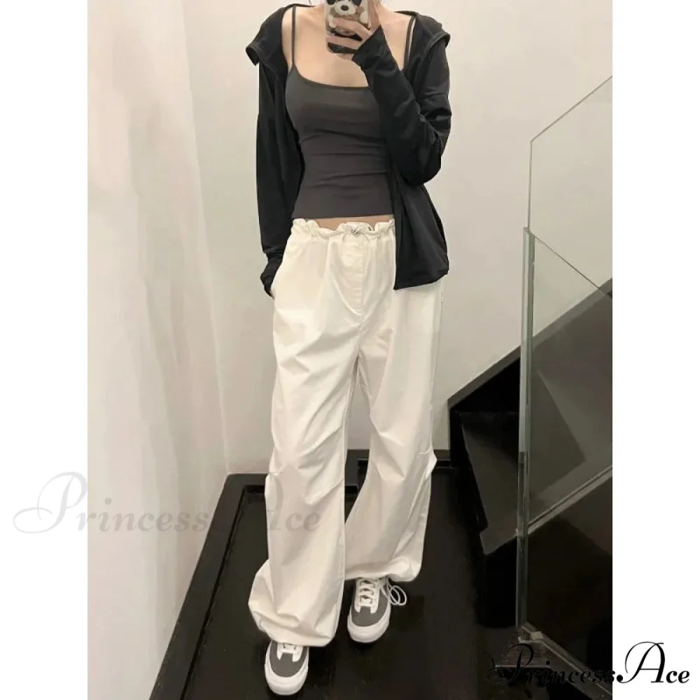 White Informal Stretchy Trousers - Image 4
