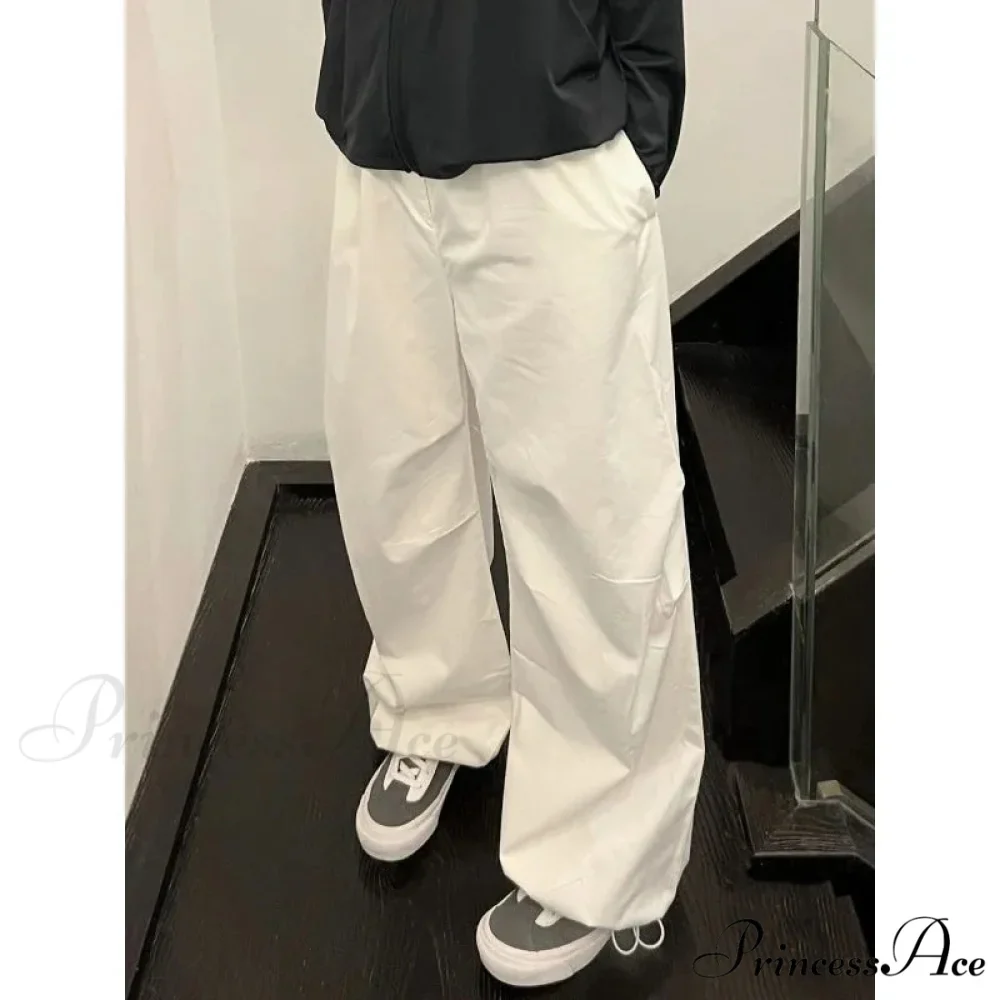 White Informal Stretchy Trousers - Image 6