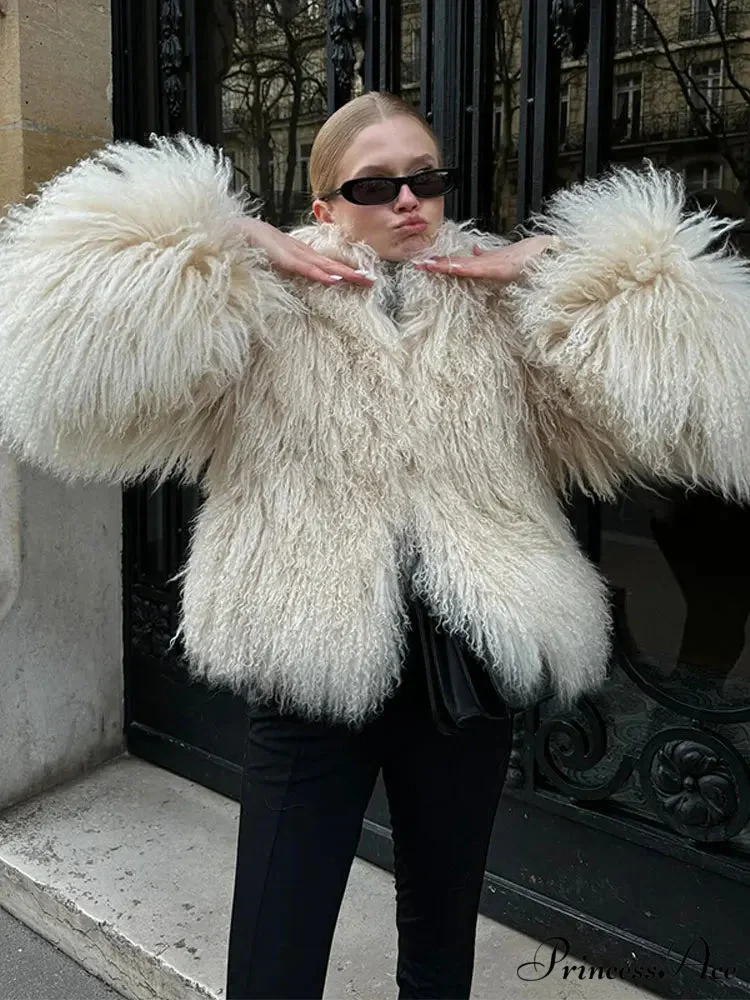 White Thick Cropped Jacket - Image 2