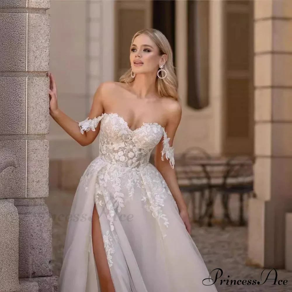 White Transparent Rear Lace Mermaid Wedding Gown - Image 2