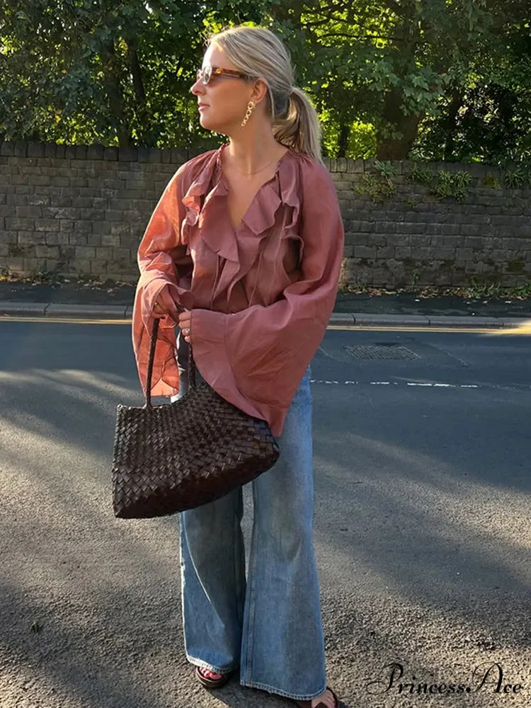 Wide Sleeve Shortened Top - Image 2