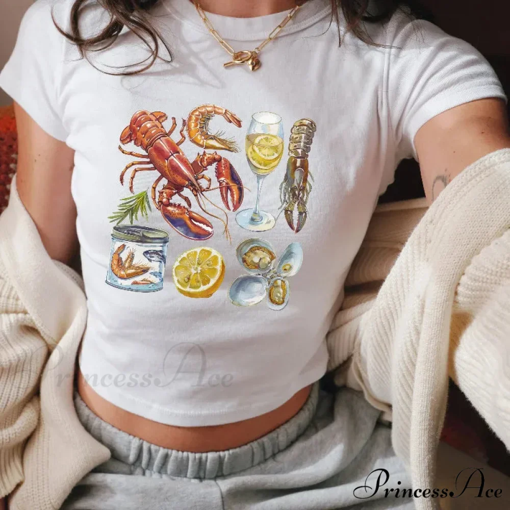 Wild Printed Gothic Crop Top T-shirt - Image 3