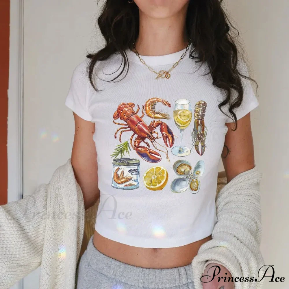 Wild Printed Gothic Crop Top T-shirt - Image 5