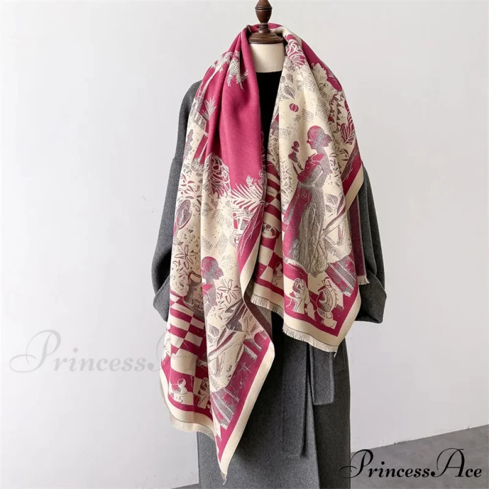 Winter Cashmere Shawl Scarf - Image 5