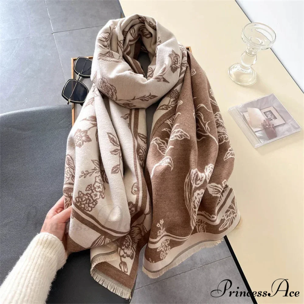 Winter Designer Cashmere Wrap Scarf - Image 2