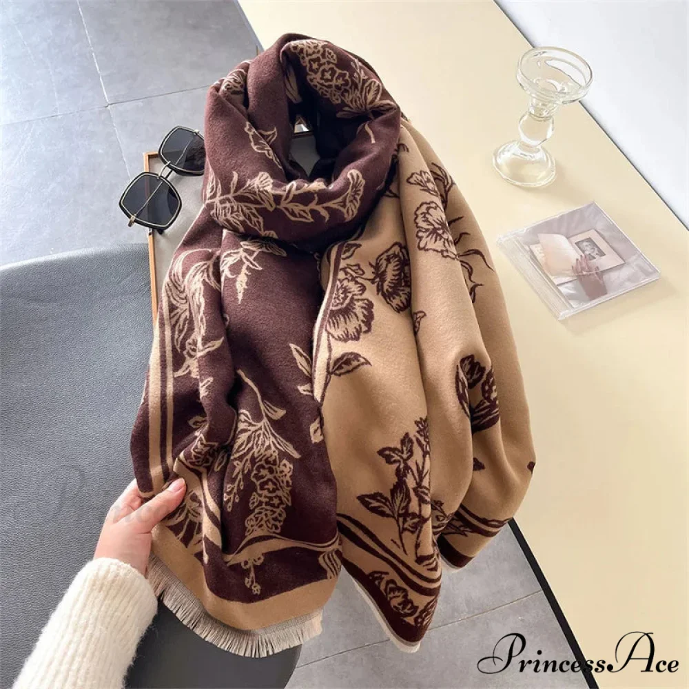 Winter Designer Cashmere Wrap Scarf - Image 3