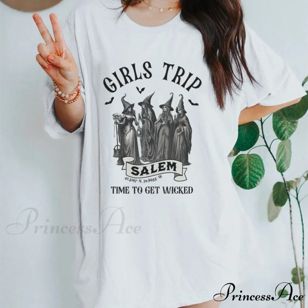 Women Journey Salem Retro T-shirt - Image 2