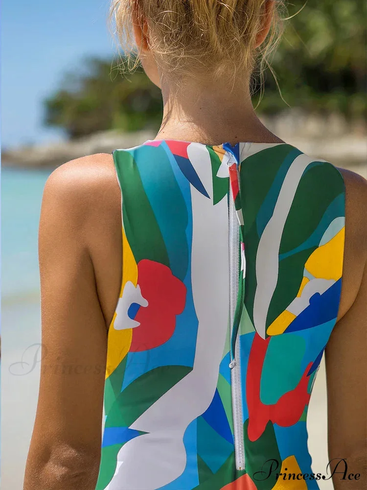 Women’s Athletics Seaside Swim Attire Singular Piece - Image 3