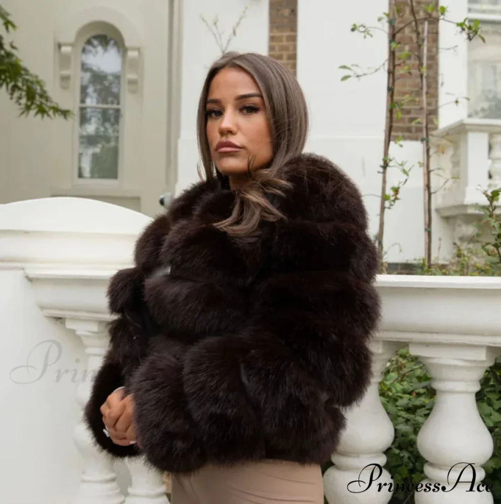 Women's Fox Fur European Urban Jacket - Image 2