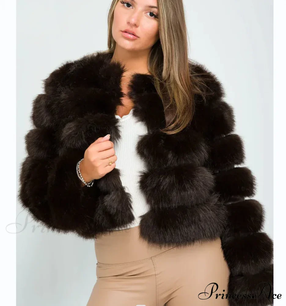 Women's Fox Fur European Urban Jacket - Image 4