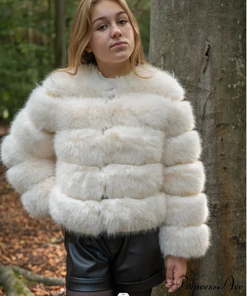 Women's Fox Fur European Urban Jacket - Image 7
