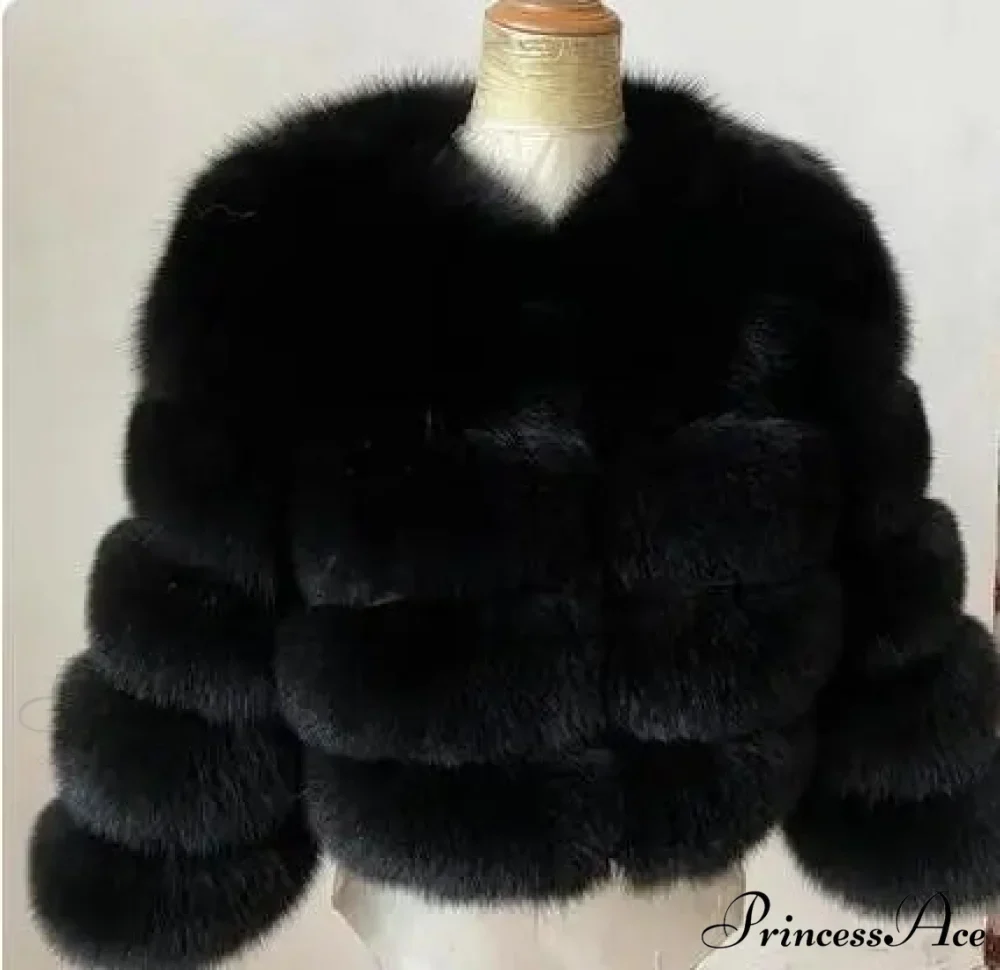 Women's Fox Fur European Urban Jacket - Image 8