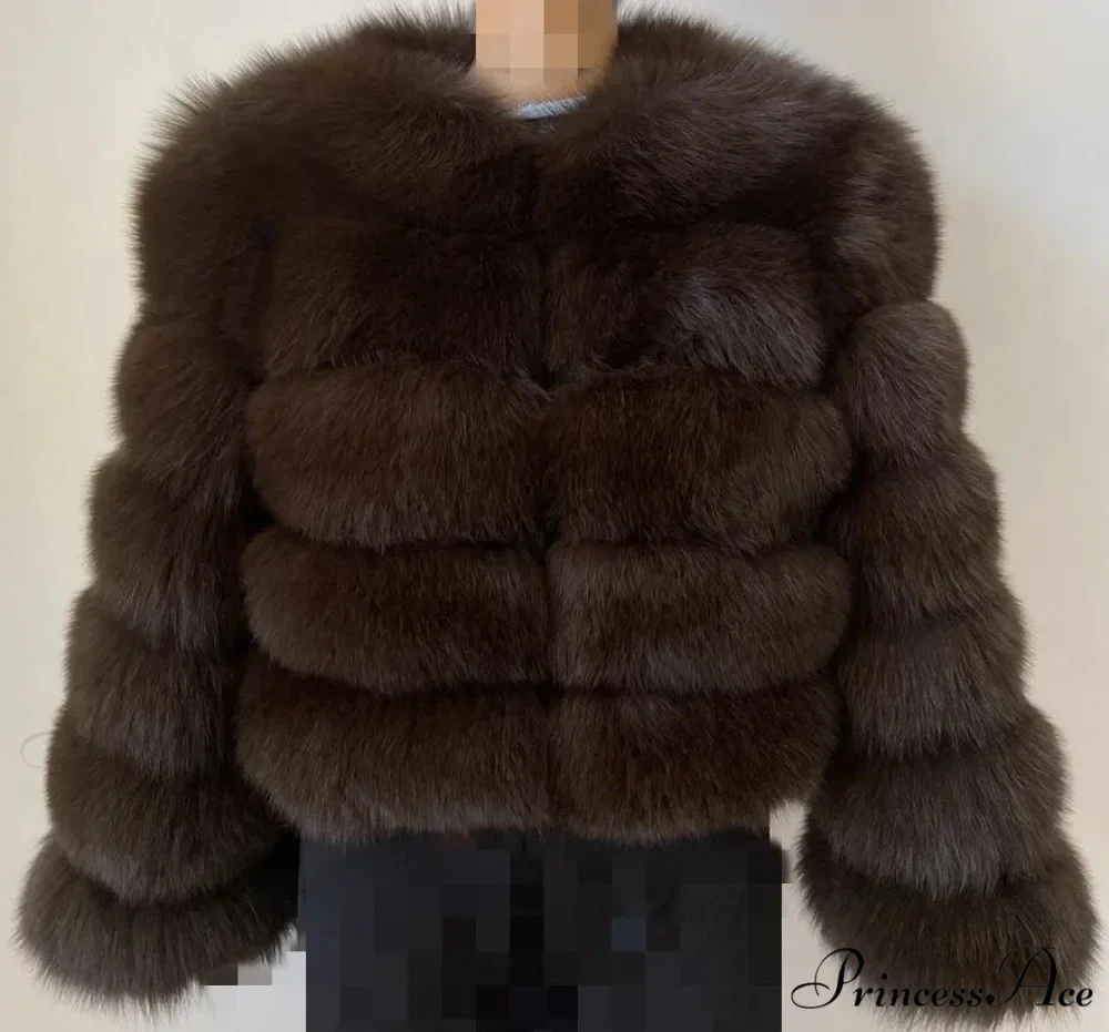 Women's Fox Fur European Urban Jacket - Image 9