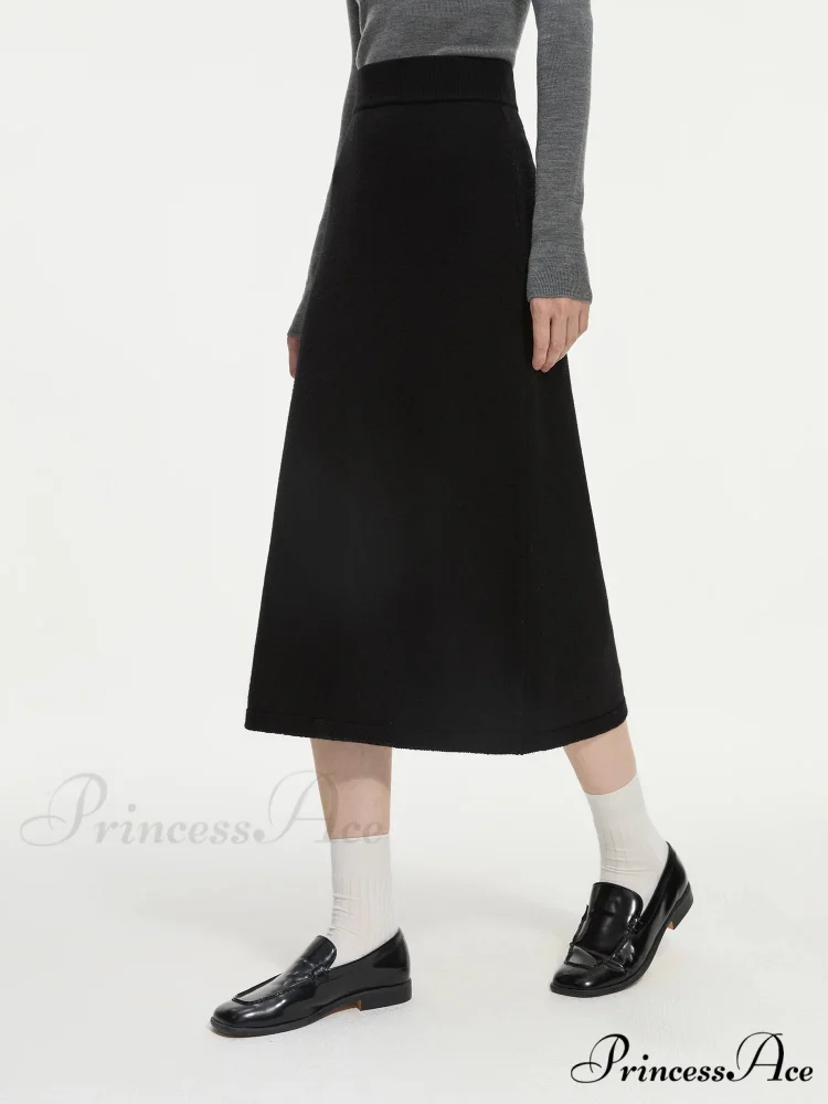 Wool Charcoal Turtleneck Jumper Skirt Jumper - Image 5