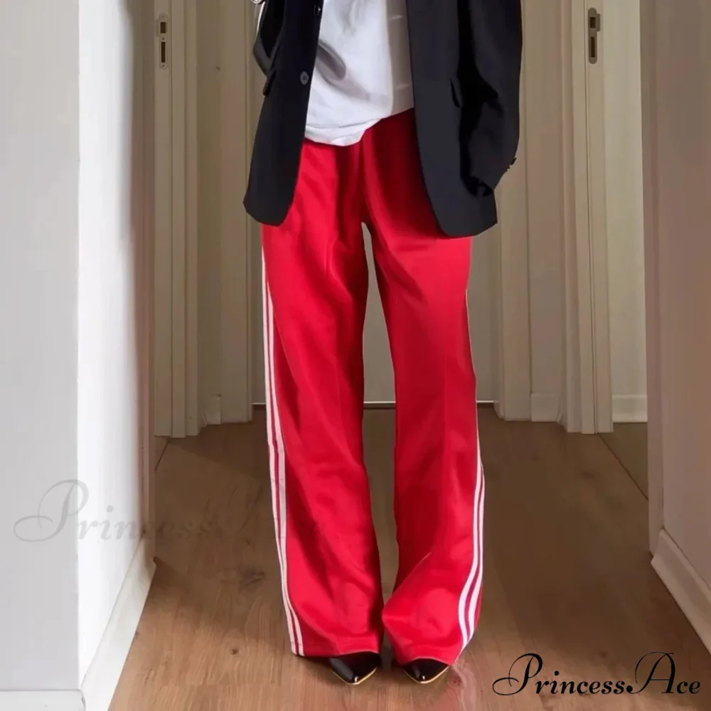 Y2K Banded Loose Track Jogger Sweatpants Pant - Image 5