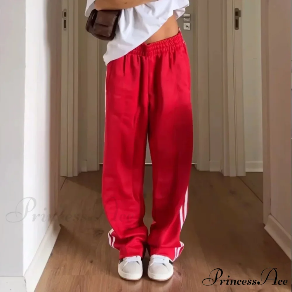 Y2K Banded Loose Track Jogger Sweatpants Pant - Image 6