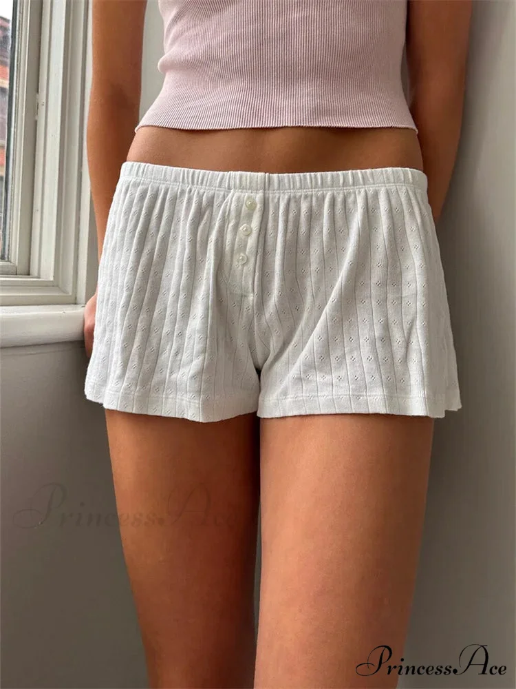 Y2K Button Lace Retro Brief - Image 3