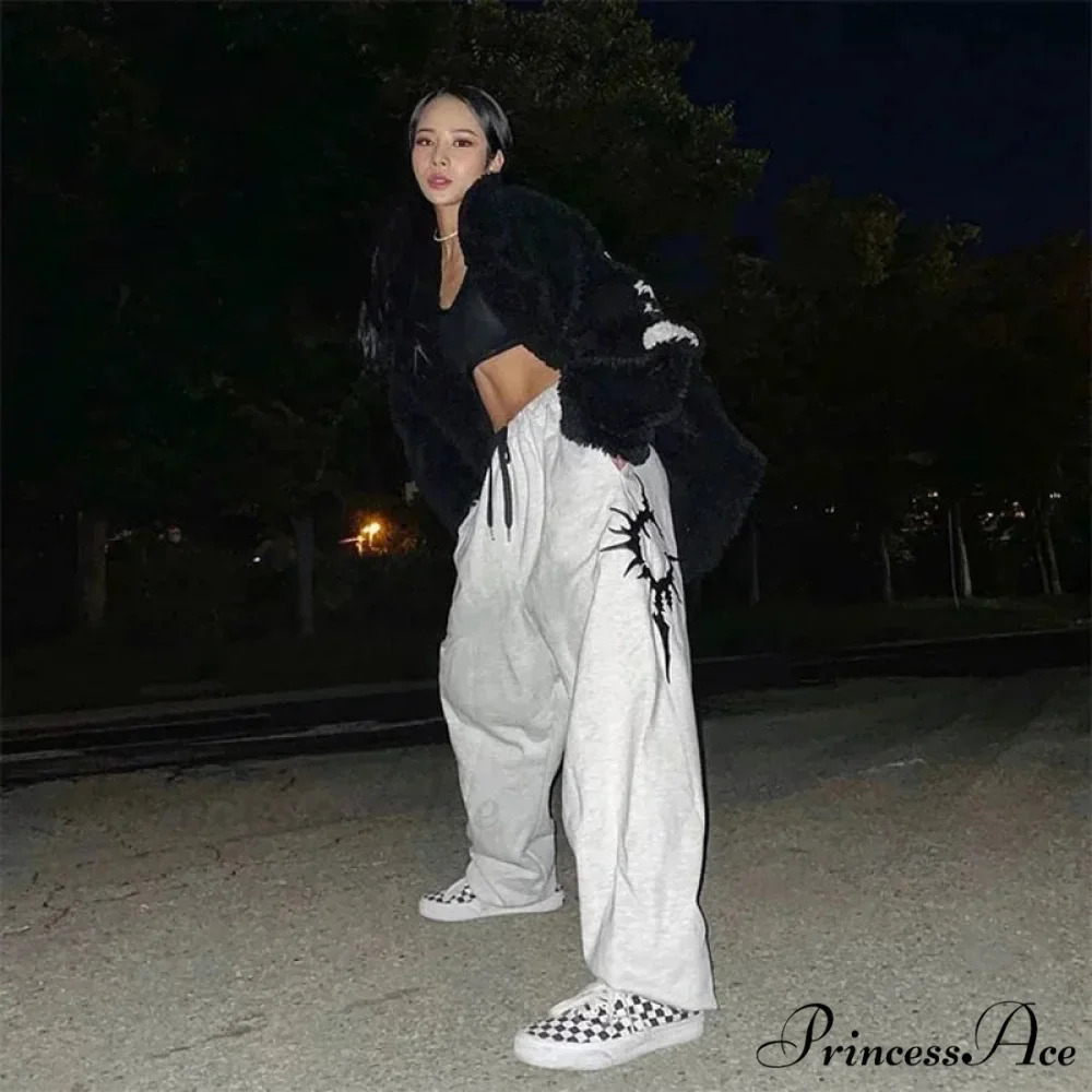 Y2K Dark Baggy Trousers - Image 3