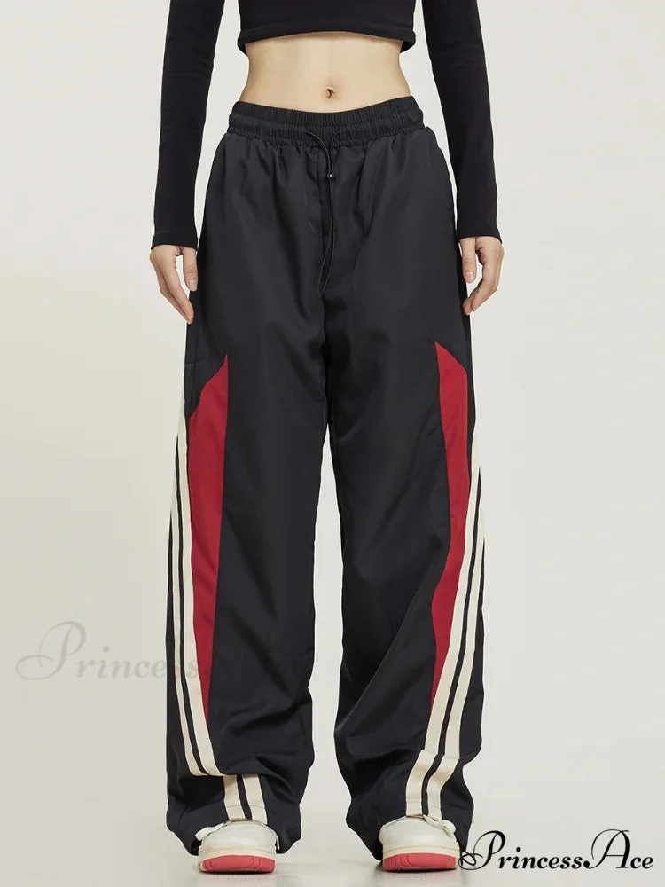 Y2K Dark Large Loose-Fitting Trousers - Image 3