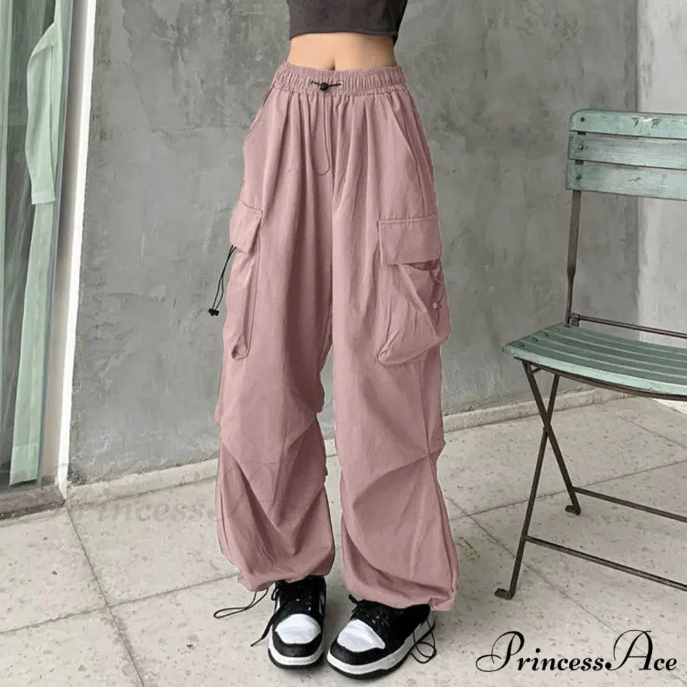 Y2K Freight Cinched Wide Trousers - Image 2