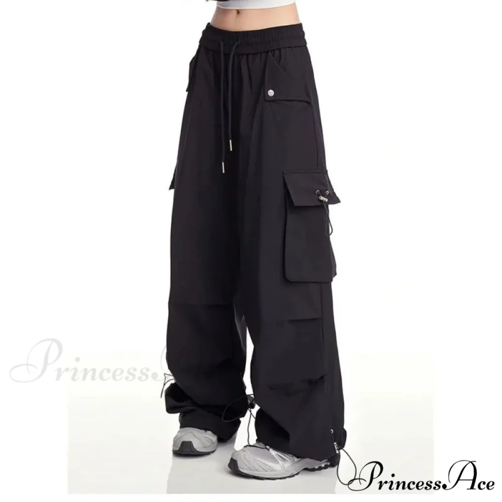 Y2K Ivory Cargo Baggy Trousers - Image 4