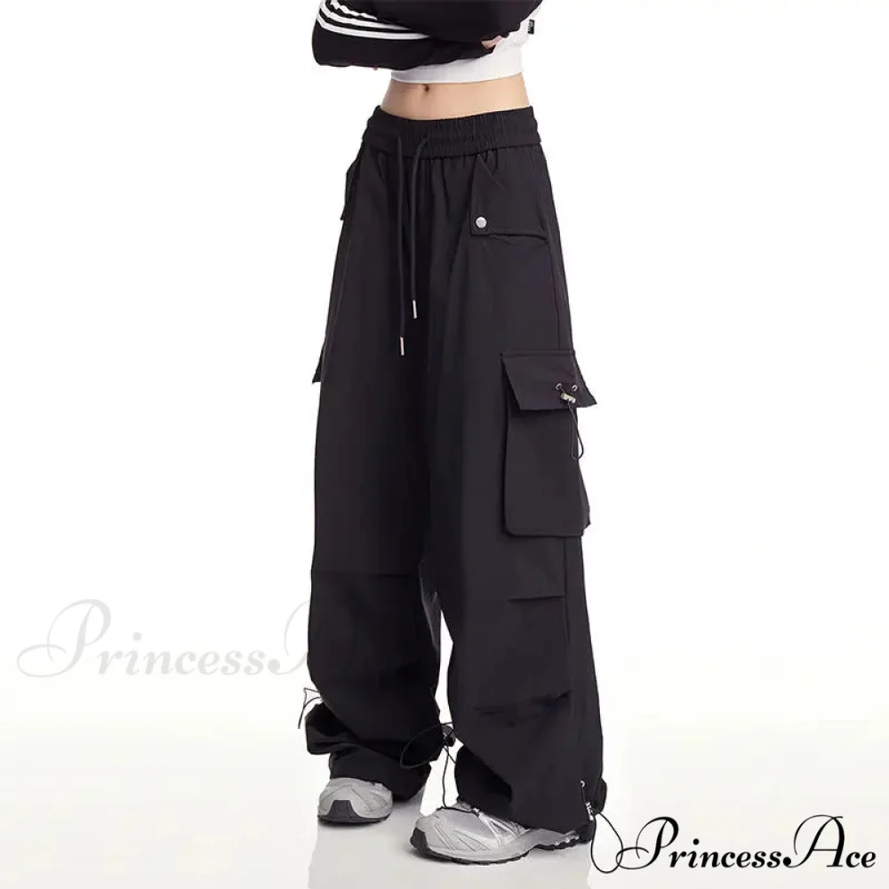 Y2K Ivory Cargo Baggy Trousers - Image 8