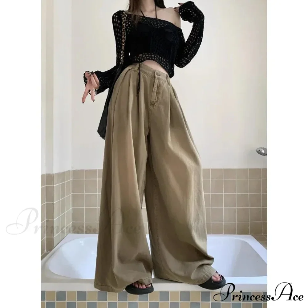 Y2K Large Cargo Loose Women Trousers - Image 3
