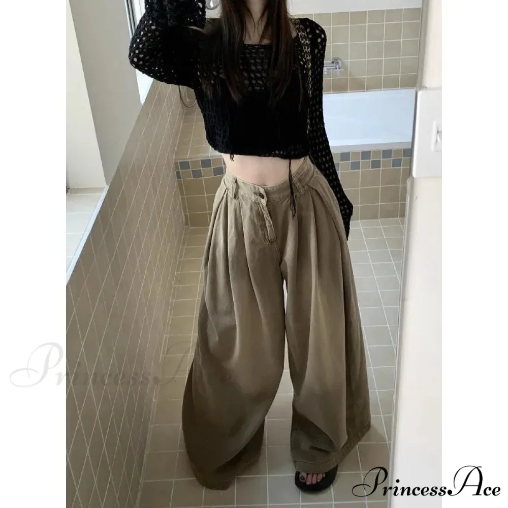 Y2K Large Cargo Loose Women Trousers - Image 5