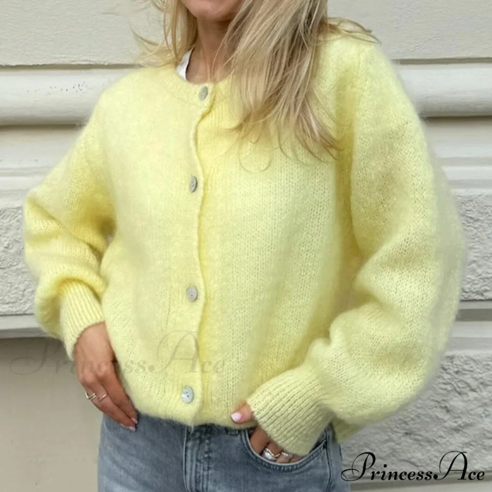 Y2K Lengthy Sleeve Pullover Knit Informal Cardigan - Image 2