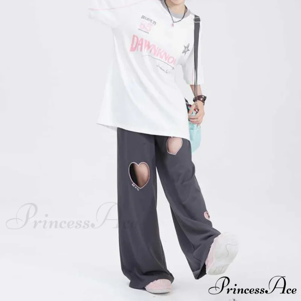 Youth Retro Affection Informal Straight Trousers - Image 3