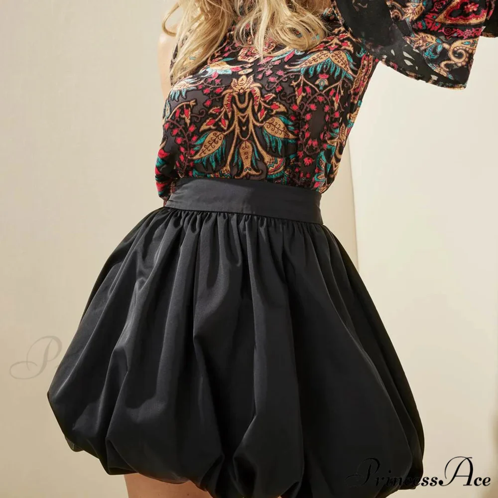 Zip Up Round Bubble Skirt - Image 2