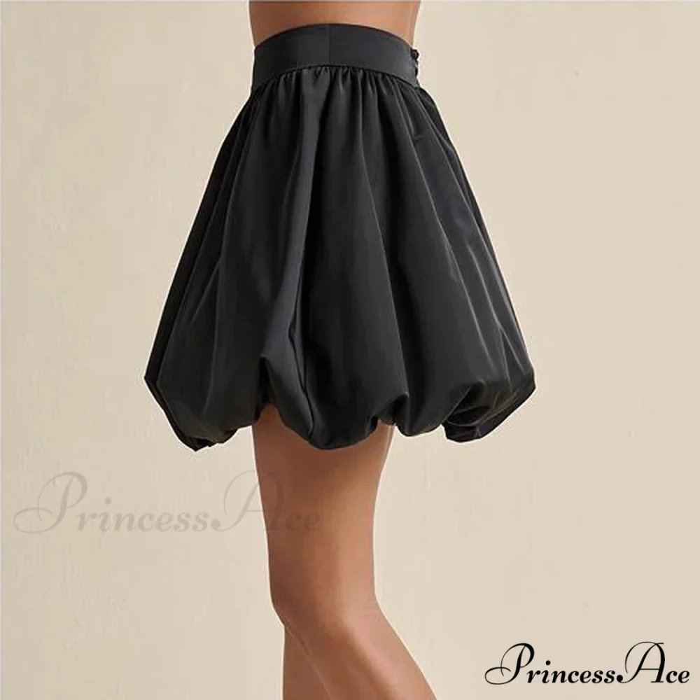 Zip Up Round Bubble Skirt - Image 3