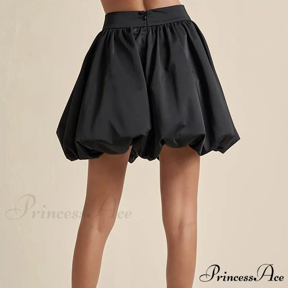 Zip Up Round Bubble Skirt - Image 4
